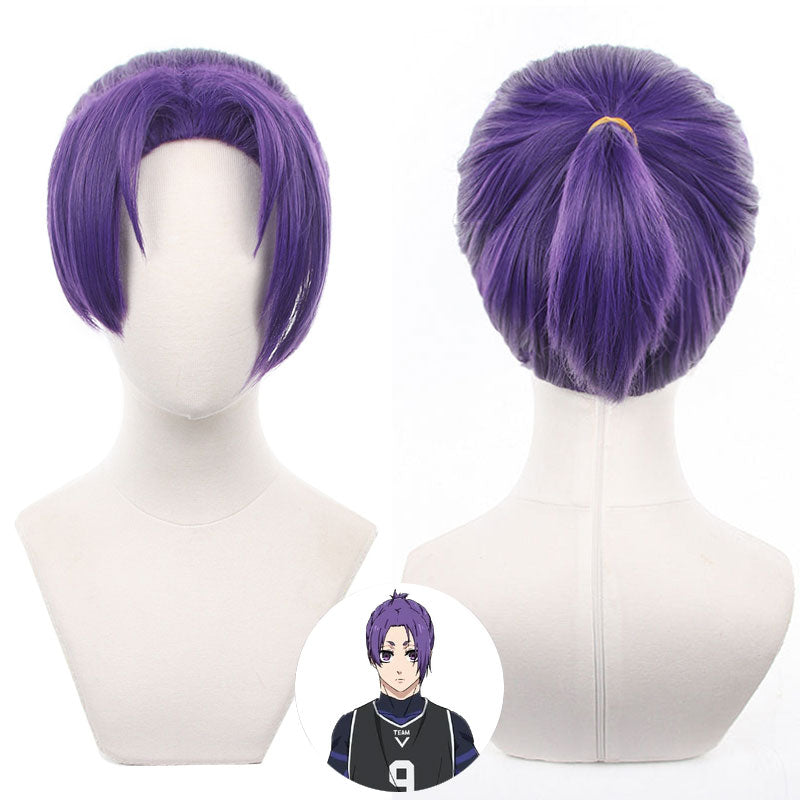 Blue Lock Reo Mikage Purple Cosplay Wig