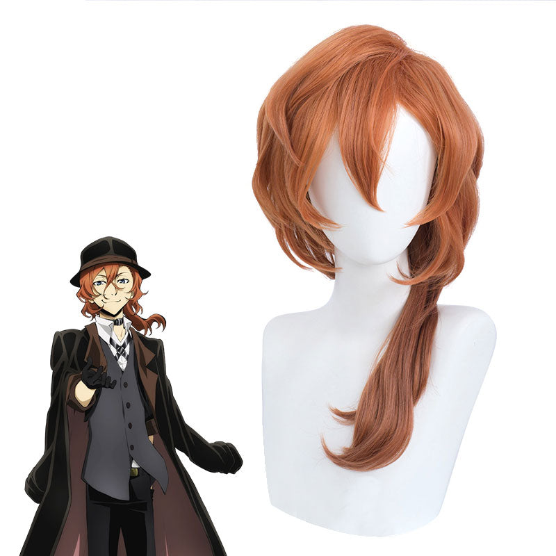 Bungo Stray Dogs Chūya Nakahara Chuuya Nakahara Chuya Nakahara Orange Cosplay Wig