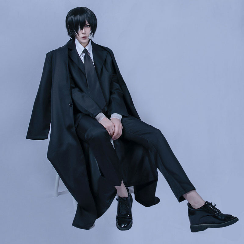 Bungo Stray Dogs Osamu Dazai Black Suit Mafia Cosplay Costume