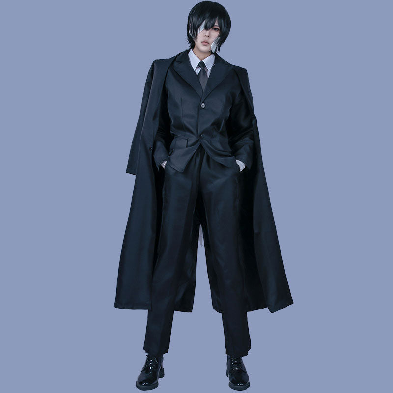 Bungo Stray Dogs Osamu Dazai Black Suit Mafia Cosplay Costume