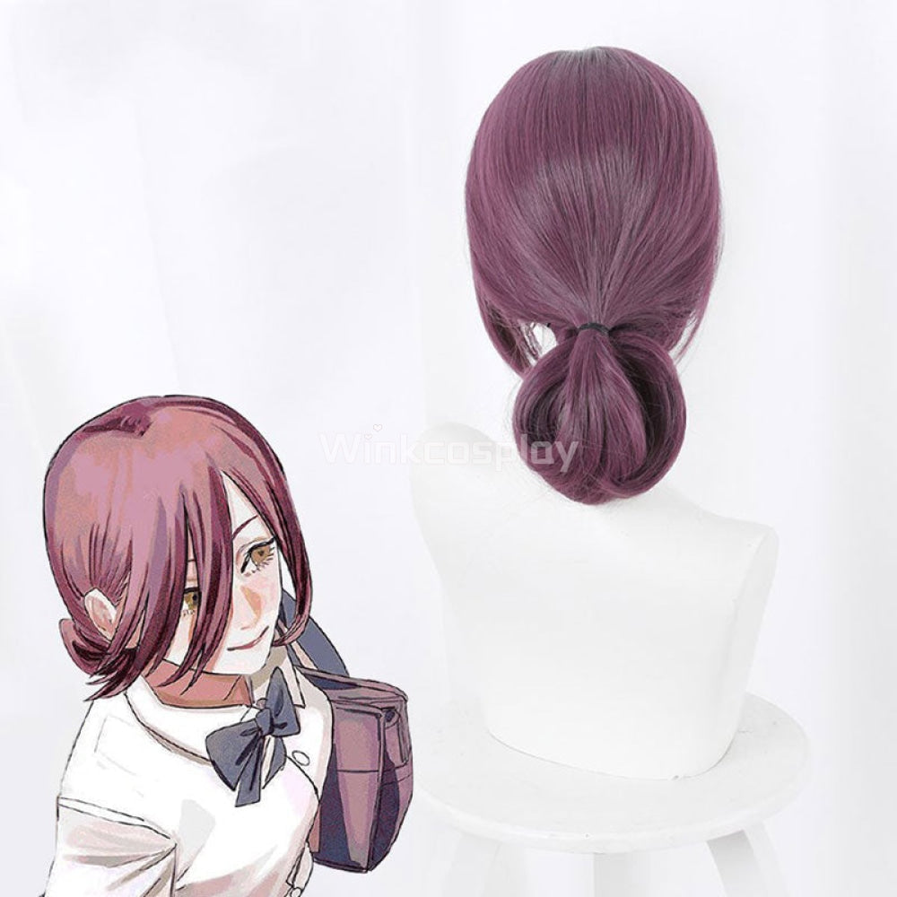 Chainsaw Man Bomb Girl Lady Reze Purple Cosplay Wig