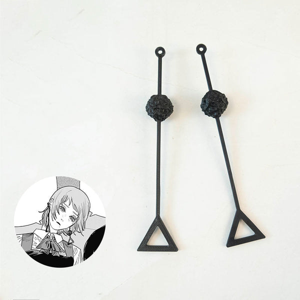 Chainsaw Man Hunger Devil Fami Famine Devil Earrings Ear clip Cosplay Accessory Prop