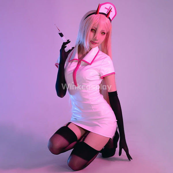 Chainsaw Man Power Cosplay Costume - Artificial Leather Edition