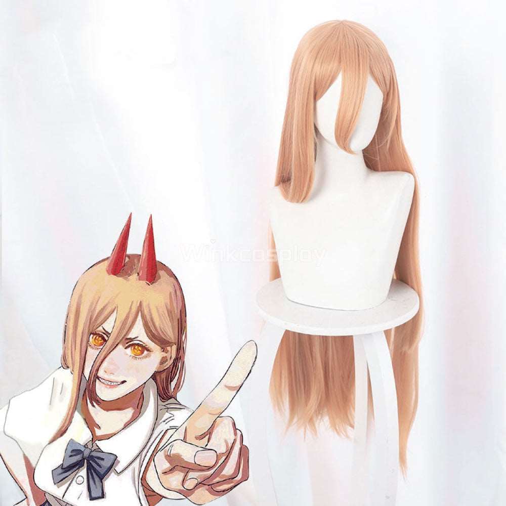 Chainsaw Man Power Orange Cosplay Wig