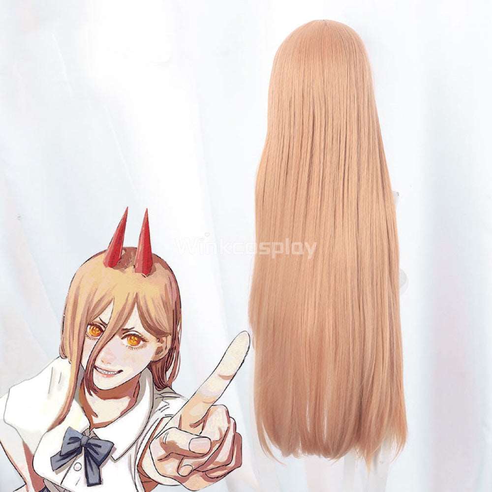 Chainsaw Man Power Orange Cosplay Wig