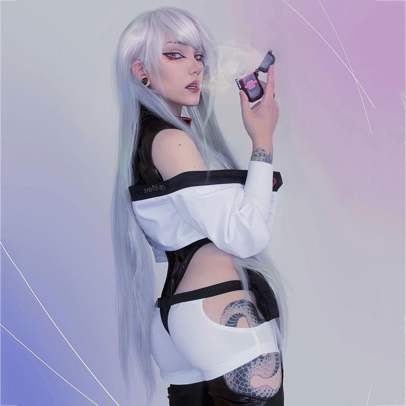 Cyberpunk: Edgerunners Lucy Simple Version Halloween Cosplay Costume R - New Edition