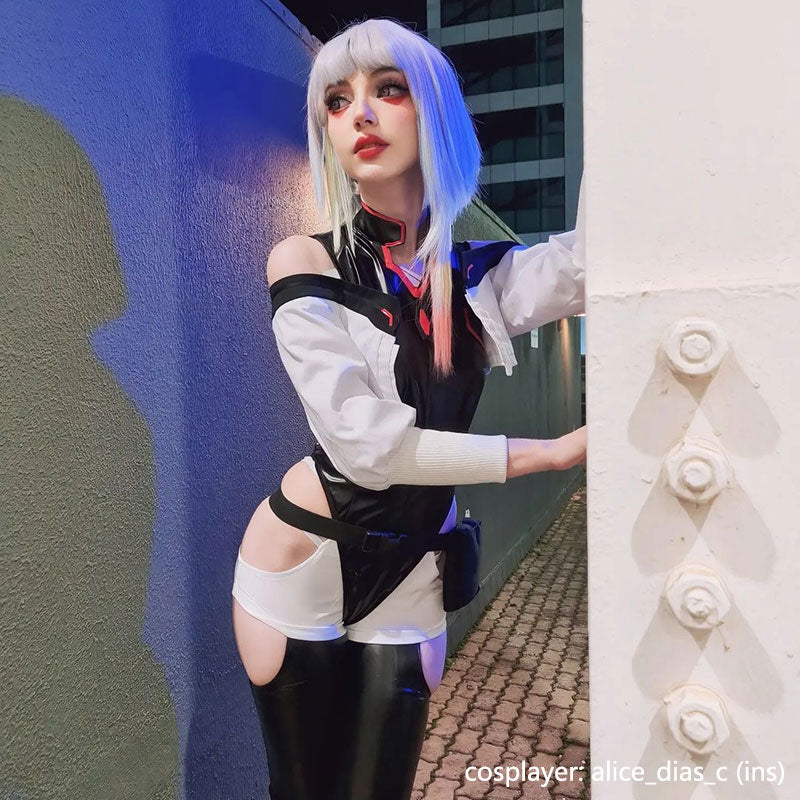 Cyberpunk: Edgerunners Lucy Simple Version Halloween Cosplay Costume R - New Edition