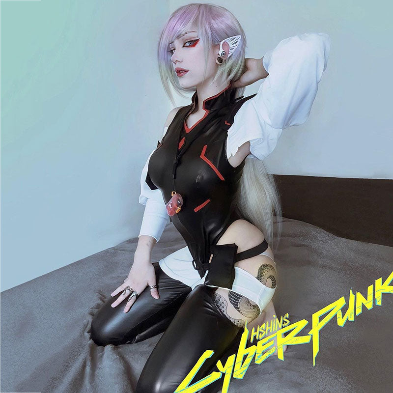 Cyberpunk: Edgerunners Lucy Simple Version Halloween Cosplay Costume R - New Edition