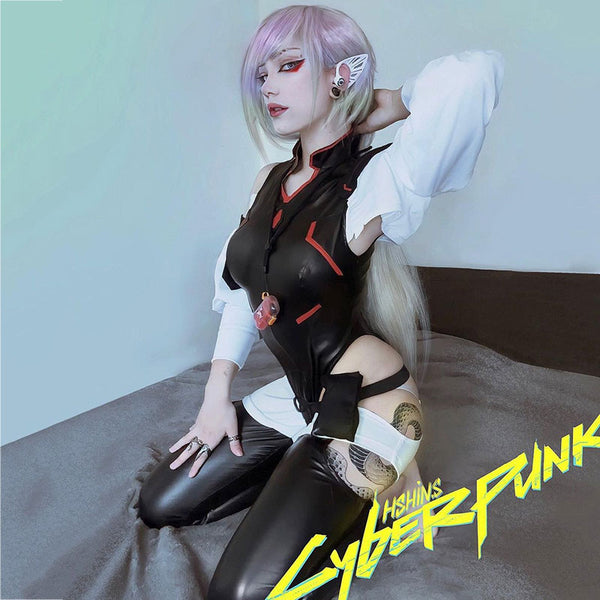 Cyberpunk: Edgerunners Lucy Simple Version Halloween Cosplay Costume R - New Edition
