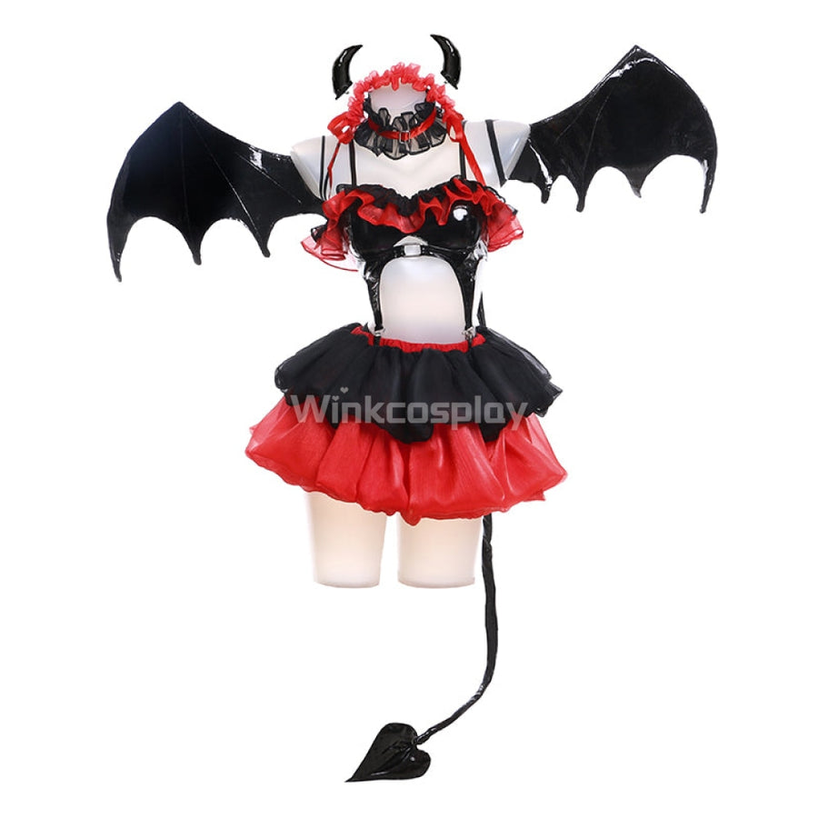 Date A Live IV: Tokisaki Kurumi Pretty Devil Ver Hallowen Cosplay Costume