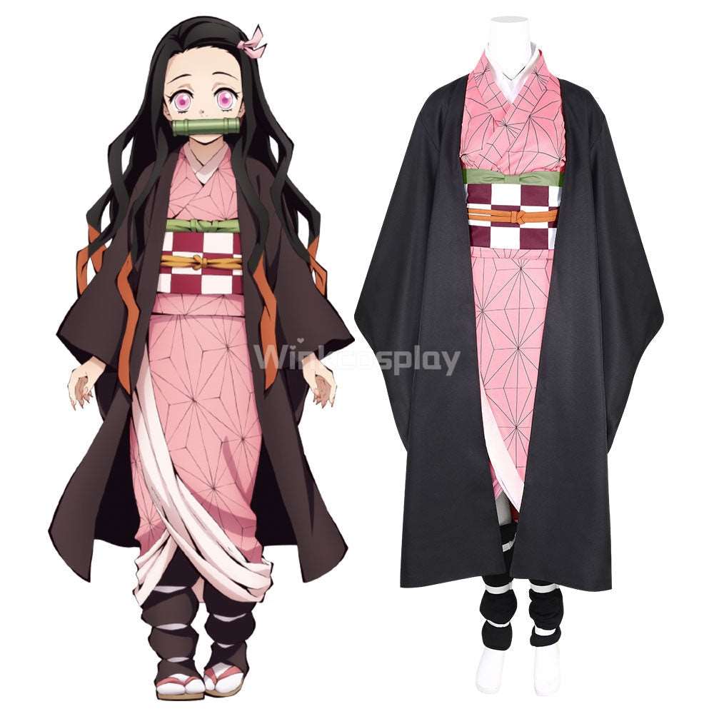 Demon Slayer: Kimetsu No Yaiba Nezuko Kamado Cosplay Costume