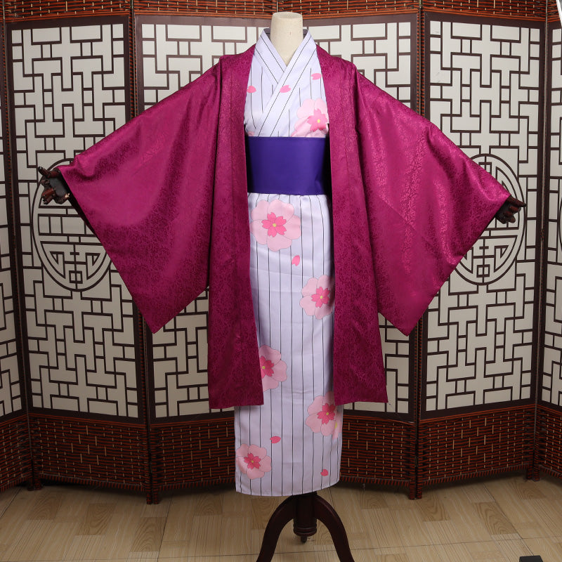 Demon Slayer: Kimetsu No Yaiba Season 3 Swordsmith Village Kanroji Mitsuri Bathrobe Kimono Cosplay Costume