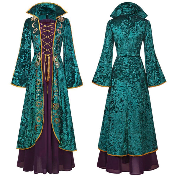 Disney 2022 Movie Hocus Pocus 2 Winifred Sanderson Halloween Cosplay Costume