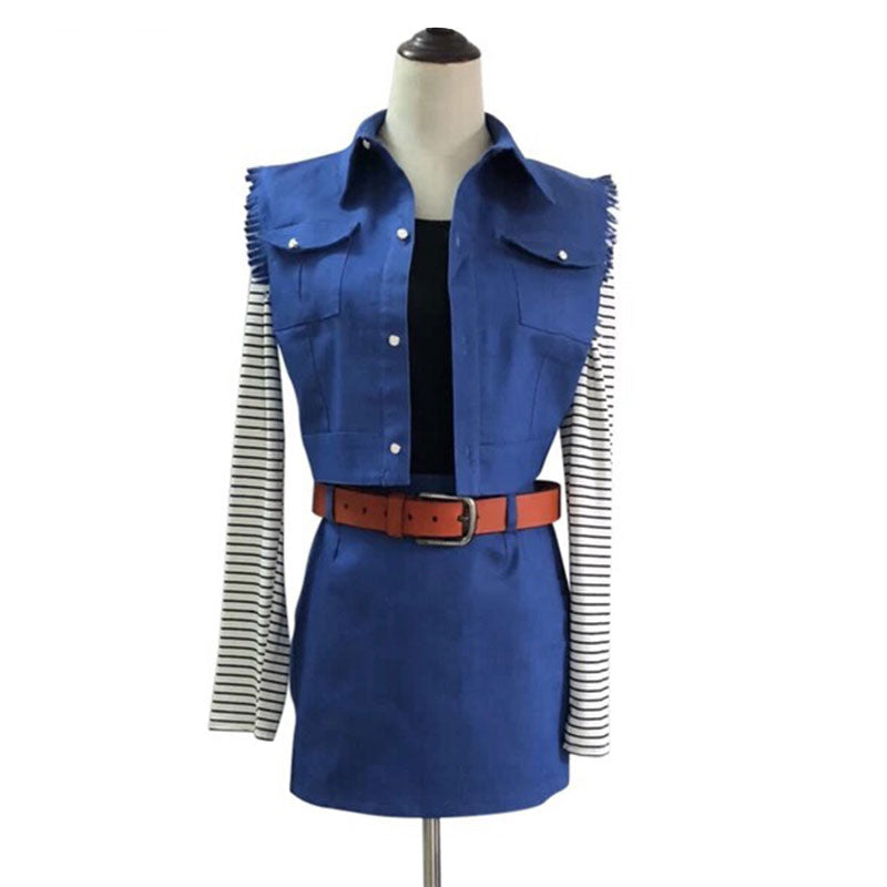 Dragon Ball Android 18 Lazuli Cosplay Costume