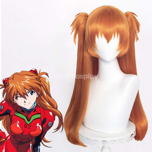 EVA Neon Genesis Evangelion Asuka Langley Sohryu Orange Cosplay Wig