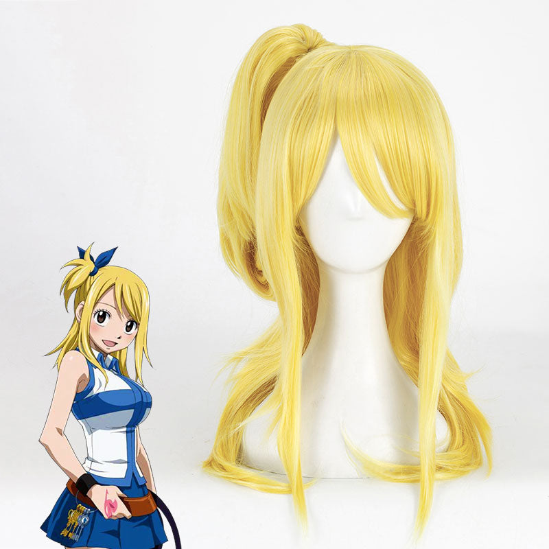 Fairy Tail Lucy Heartfilia Golden Cosplay Wig