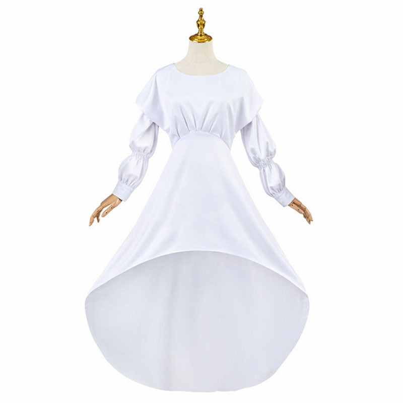 Film Ryuu to Sobakasu no Hime Belle Suzu Naito Belle White Dress Cosplay Costume