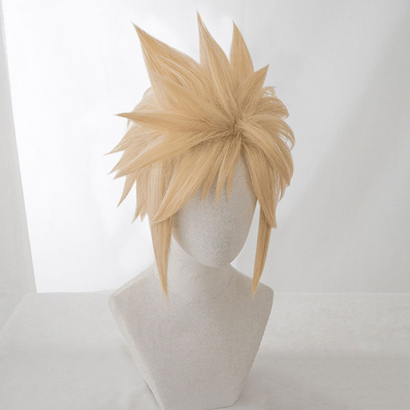 Final Fantasy VII Remake FF7 Cloud Strife Golden Cosplay Wig