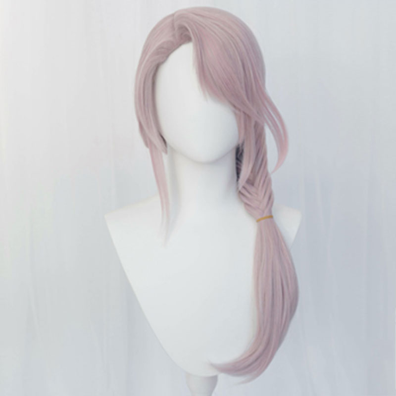 Final Fantasy XIV Endwalker FF14 Venat Hythlodaeus Grey Pink Cosplay Wig
