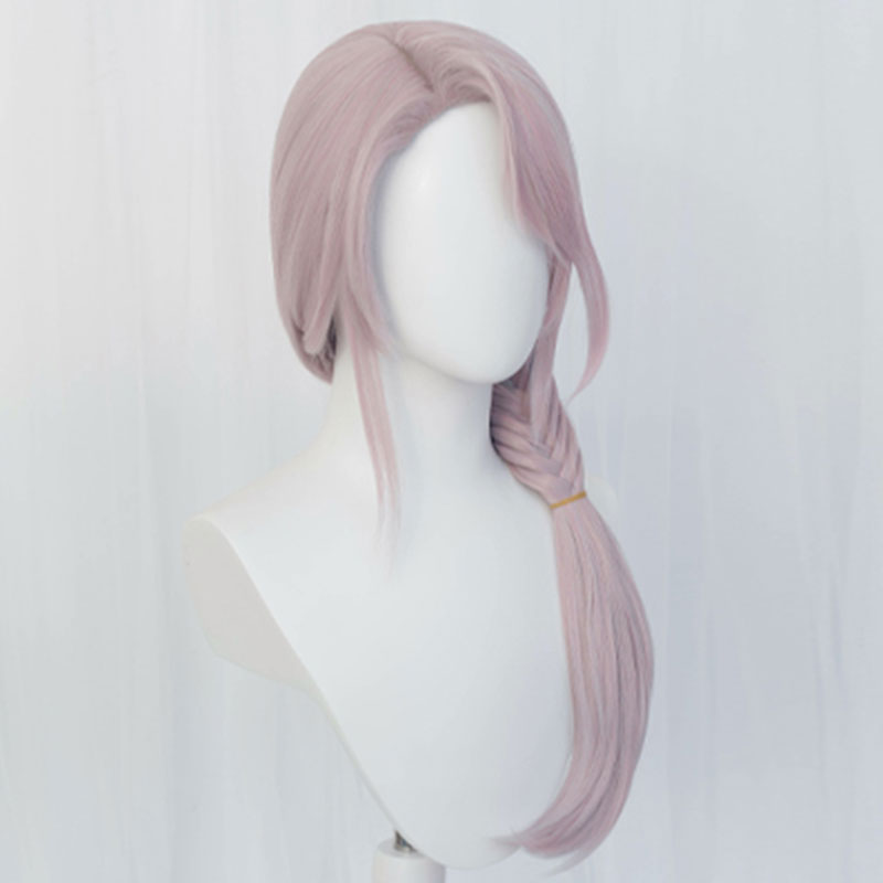 Final Fantasy XIV Endwalker FF14 Venat Hythlodaeus Grey Pink Cosplay Wig