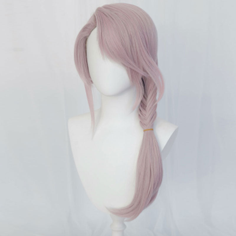 Final Fantasy XIV Endwalker FF14 Venat Hythlodaeus Grey Pink Cosplay Wig