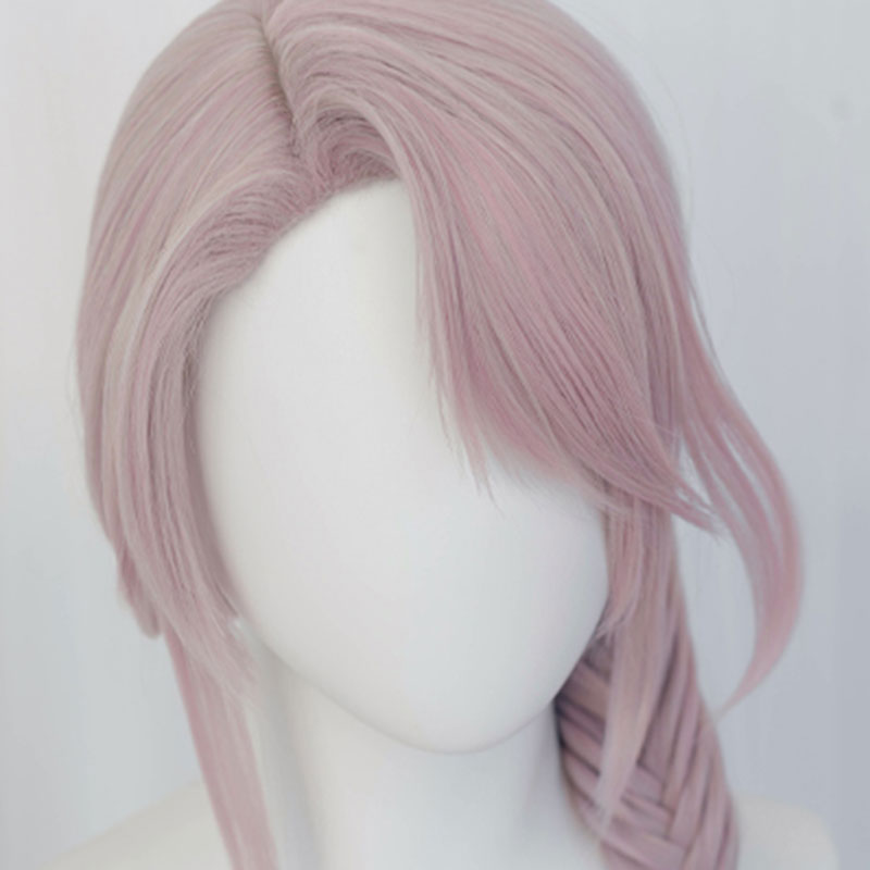 Final Fantasy XIV Endwalker FF14 Venat Hythlodaeus Grey Pink Cosplay Wig