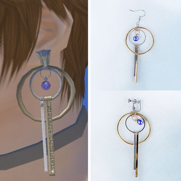 Final Fantasy XIV FF14 Edengate Earring of Healing Earrings Ear Clips Cosplay Accessory Prop