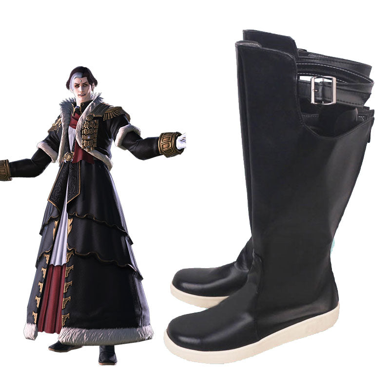 Final Fantasy XIV FF14 Emet-Selch Hades Solus zos Galvus Shoes Cosplay Boots