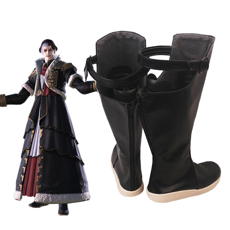 Final Fantasy XIV FF14 Emet-Selch Hades Solus zos Galvus Shoes Cosplay Boots