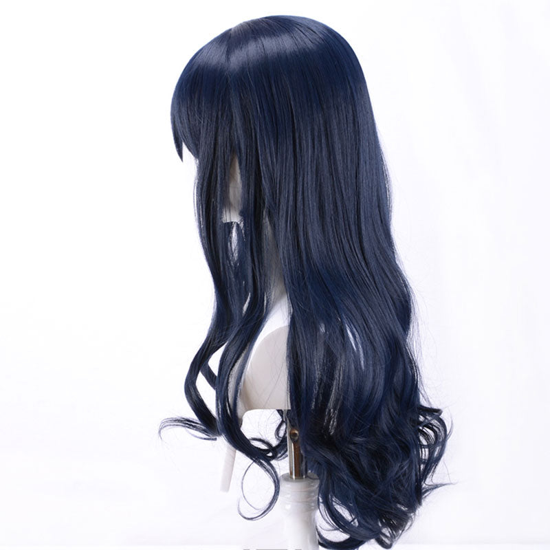 Final Fantasy XIV FF14 Gaia Blue Cosplay Wig