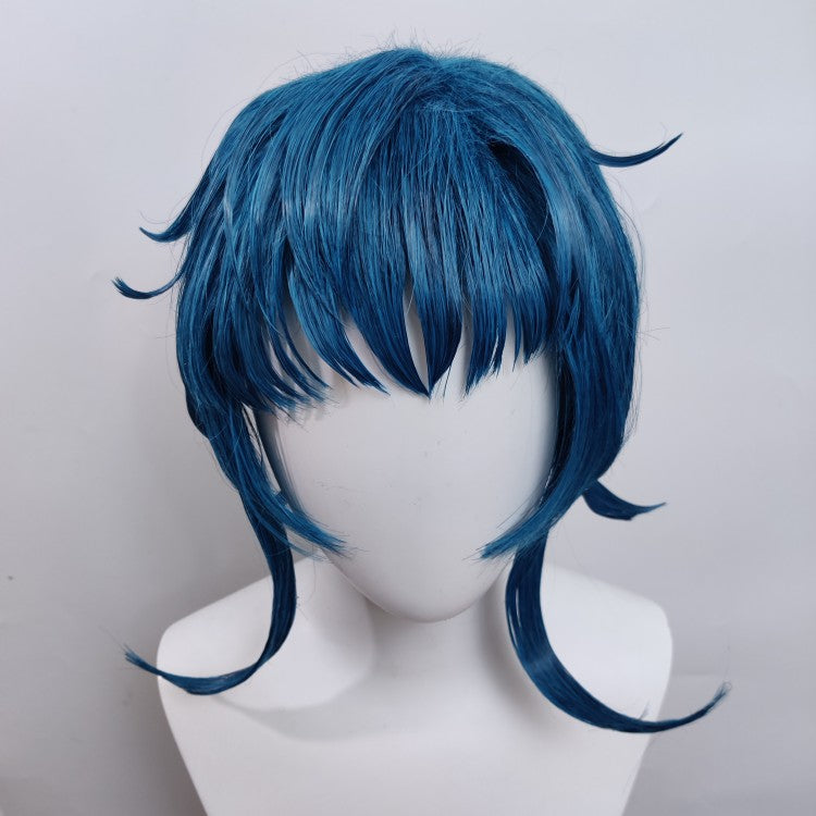 Final Fantasy XIV FF14 Meteion Blue Cosplay Wig