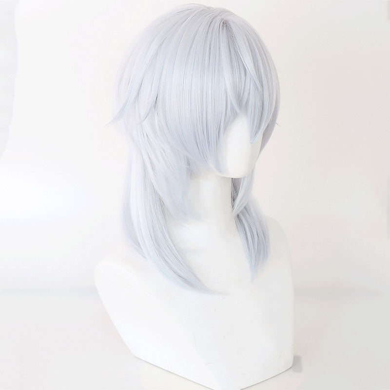 Final Fantasy XIV FF14 Themis Silver Gray Cosplay Wig