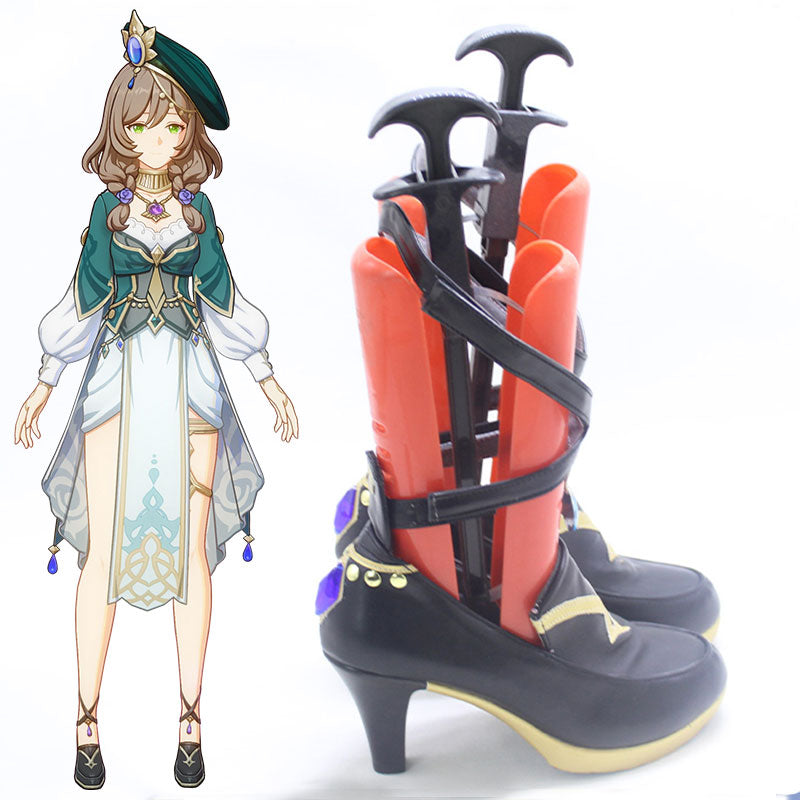 Genshin Impact A Sobriquet Under Shade Lisa Cosplay Shoes