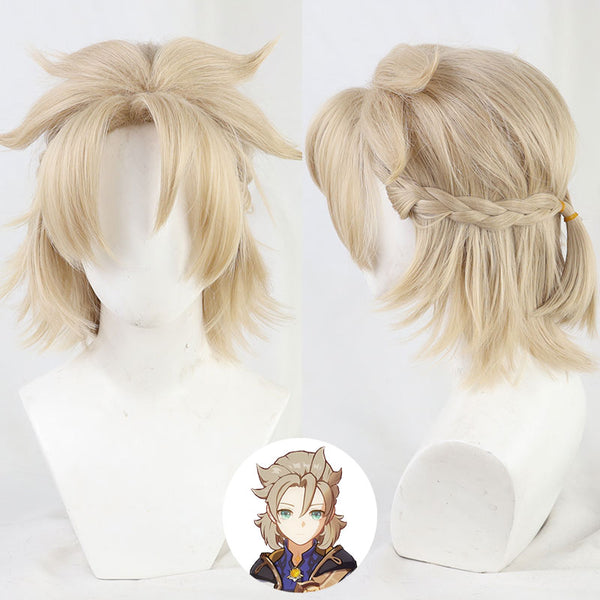 Genshin Impact Albedo Cosplay Wig