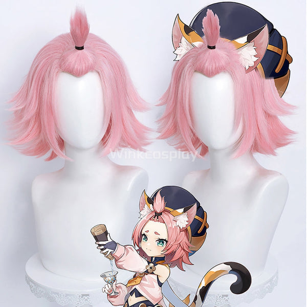 Genshin Impact Diona Pink Cosplay Wig - Winkcosplay