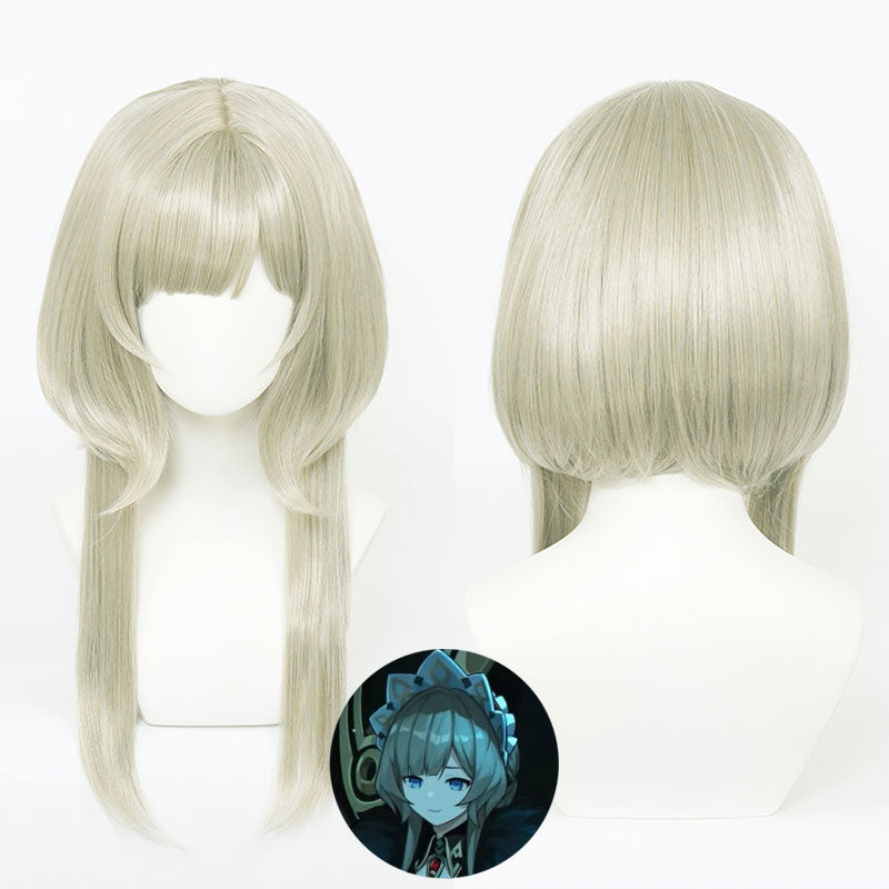Genshin Impact the Eleven Fatui Harbingers Marionette The Puppet Sandrone Cosplay Wig
