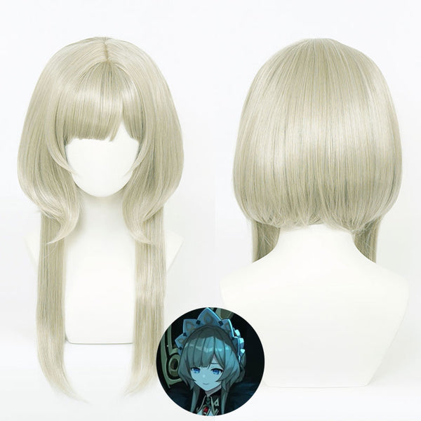 Genshin Impact the Eleven Fatui Harbingers Marionette The Puppet Sandrone Cosplay Wig