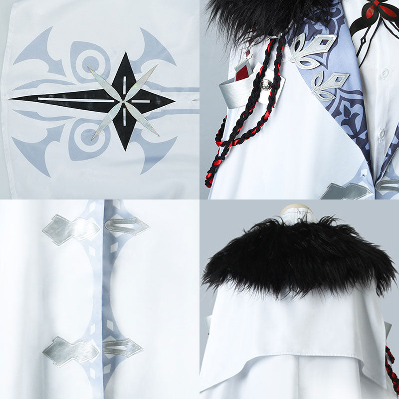 Genshin Impact the Eleven Fatui Harbingers The Knave The Servant Arlecchino Cosplay Costume