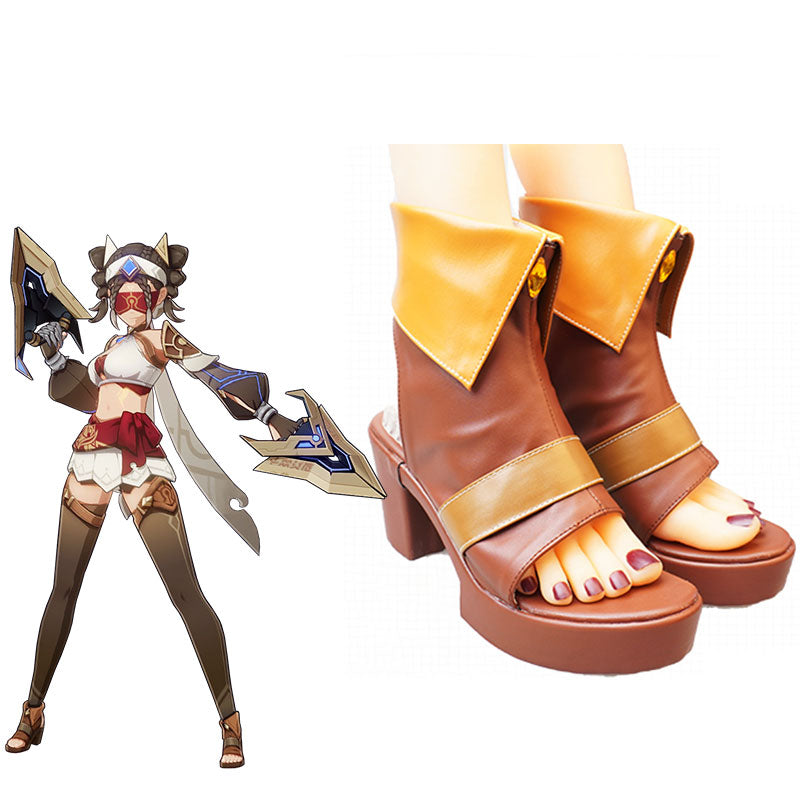 Genshin Impact Eremite Desert Clearwater Cosplay Shoes