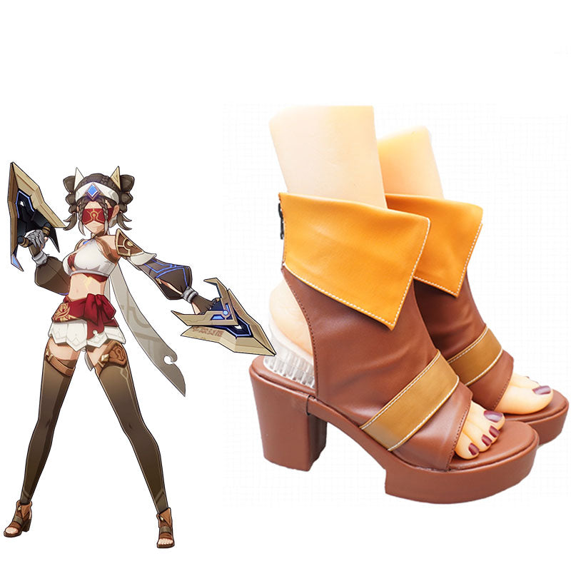 Genshin Impact Eremite Desert Clearwater Cosplay Shoes