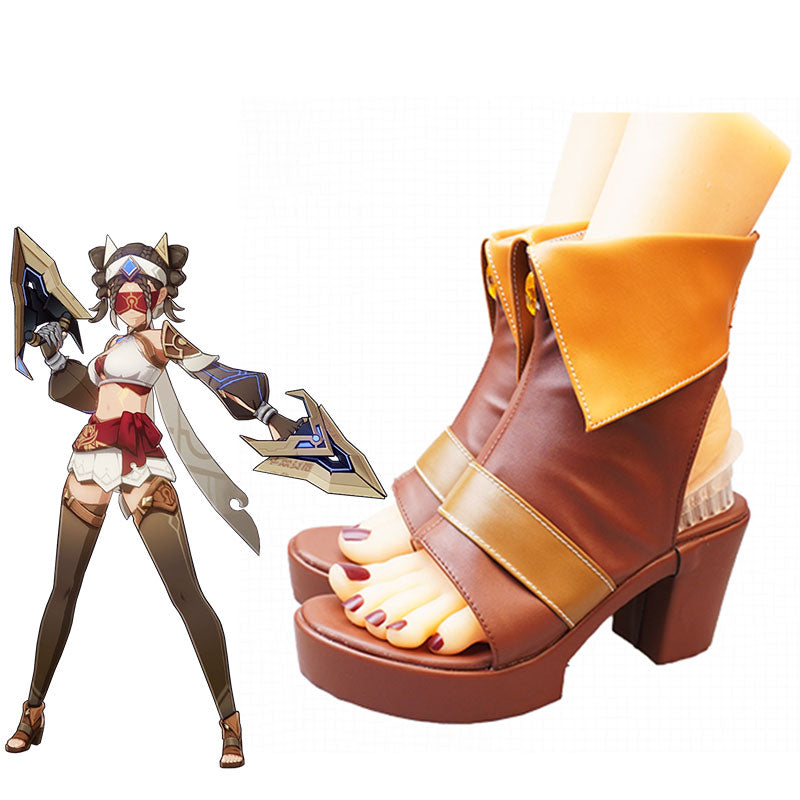 Genshin Impact Eremite Desert Clearwater Cosplay Shoes