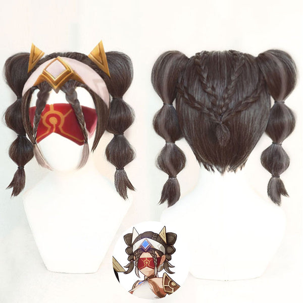Genshin Impact Eremite Desert Clearwater Cosplay Wig