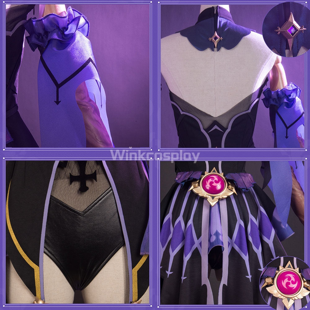 Genshin Impact Fischl Cosplay Costume - Winkcosplay