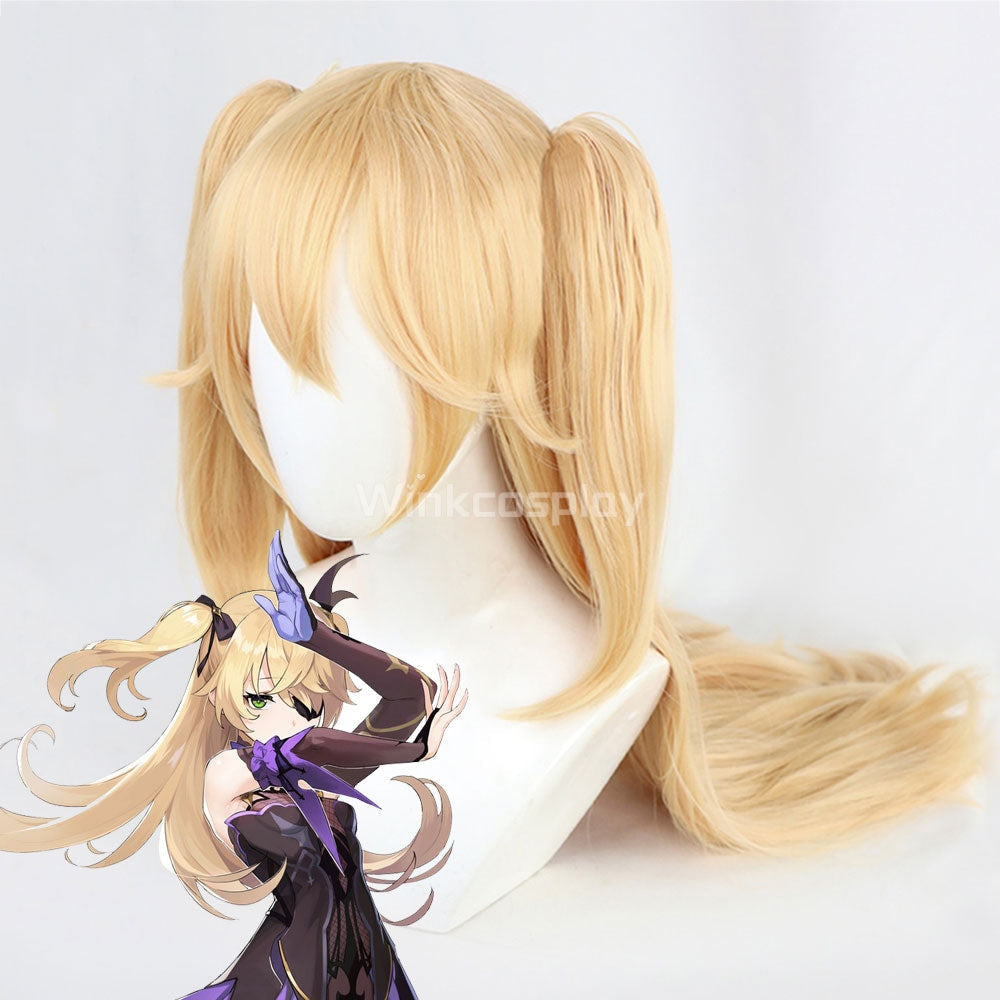 Genshin Impact Fischl Golden Cosplay Wig - Winkcosplay