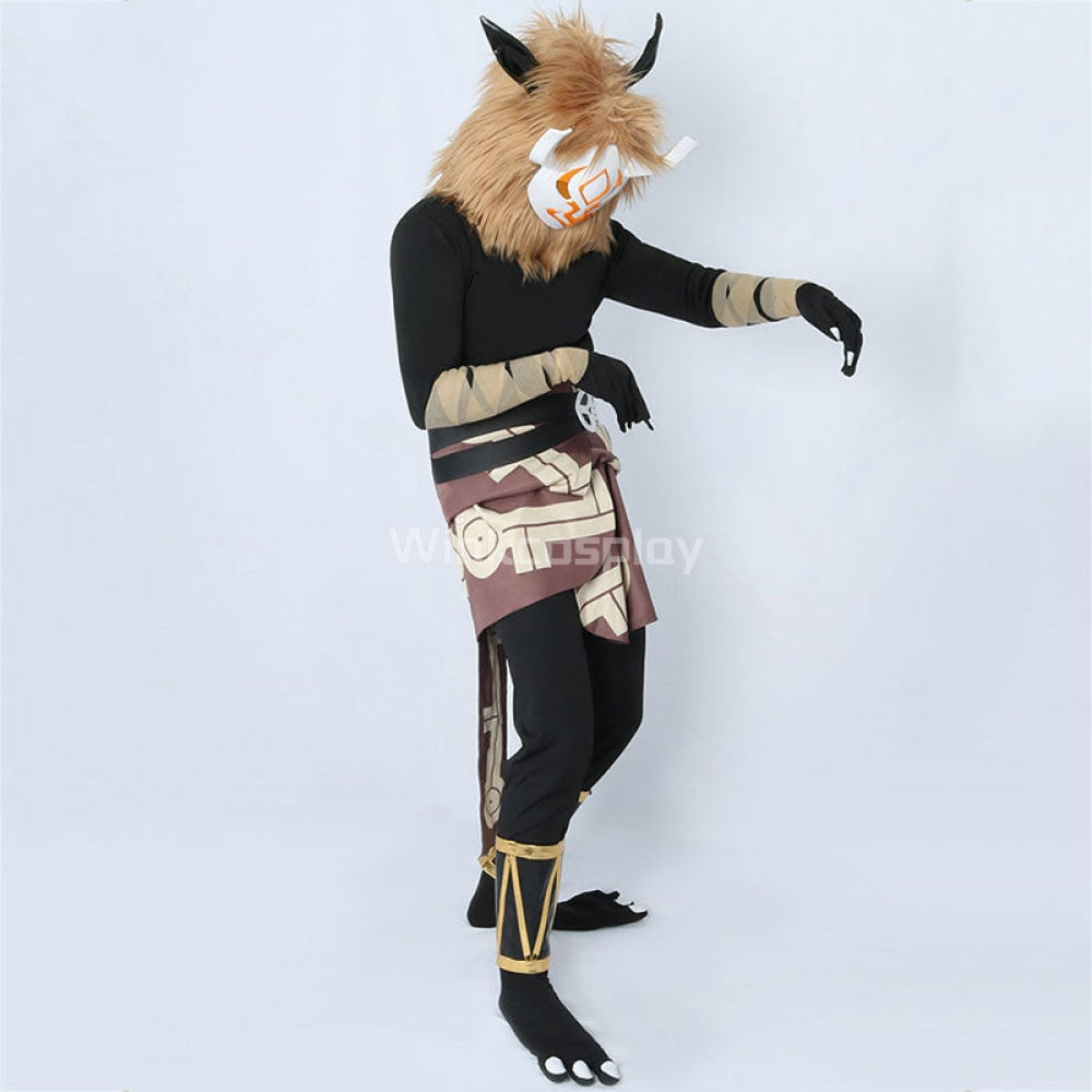 Genshin Impact Hilichurl Halloween Cosplay Costume - Included Headgear