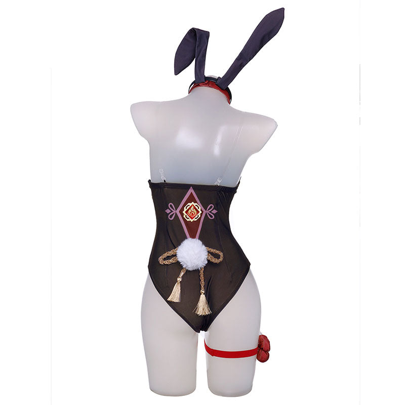 Genshin Impact Hu Tao Bunny Girl Cosplay Costume