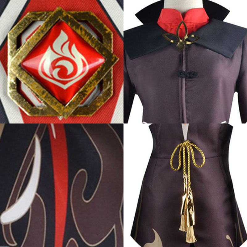 Genshin Impact Hu Tao Cosplay Costume R