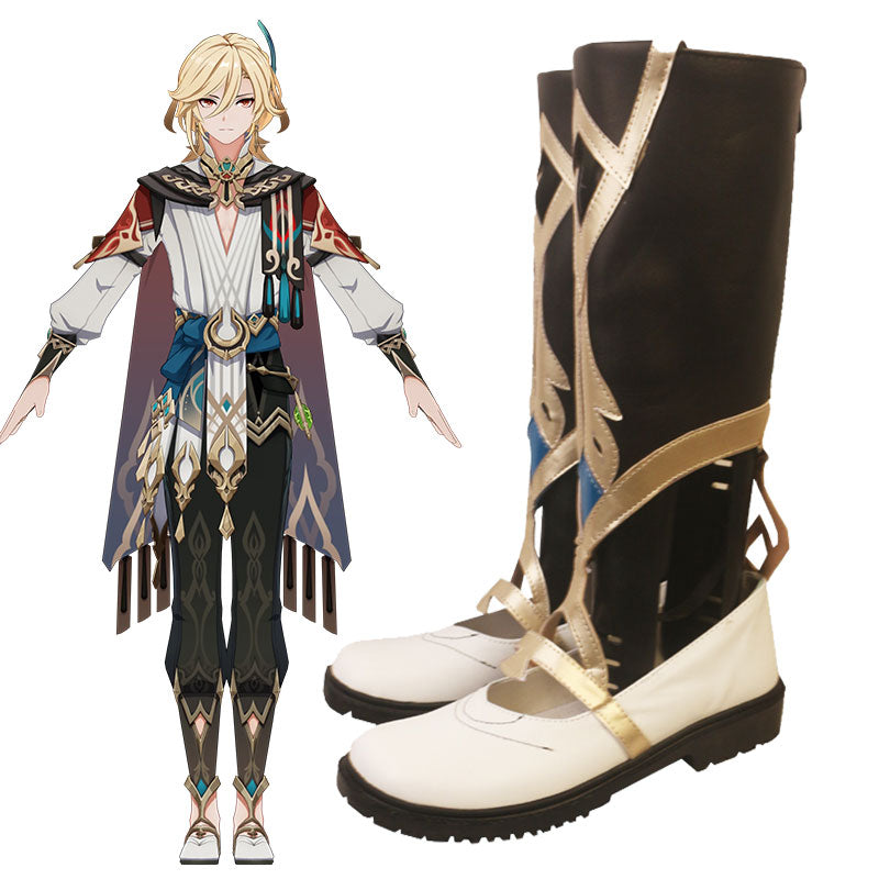 Genshin Impact Kaveh Shoes Cosplay Boots