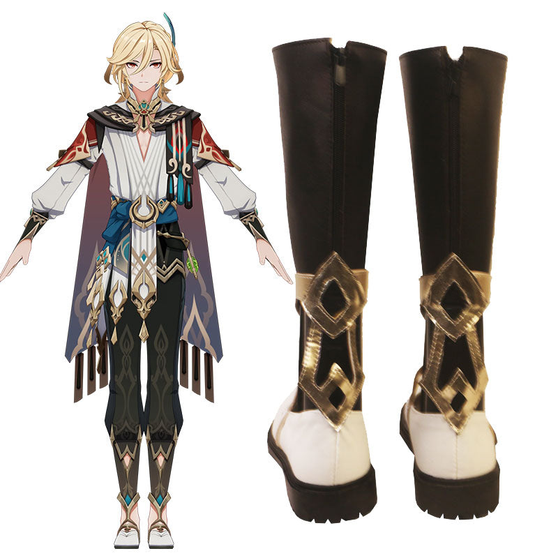 Genshin Impact Kaveh Shoes Cosplay Boots