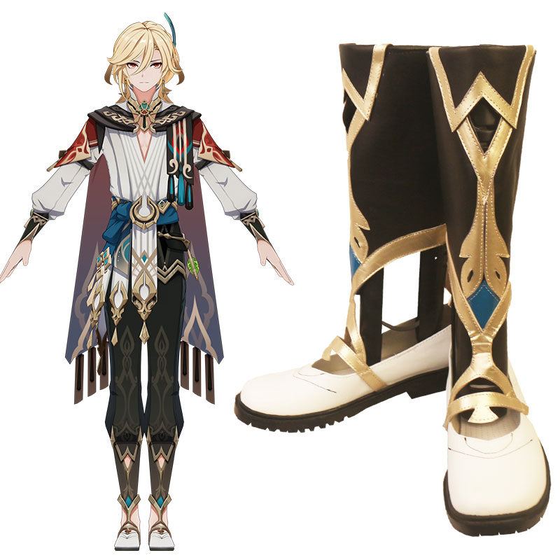 Genshin Impact Kaveh Shoes Cosplay Boots